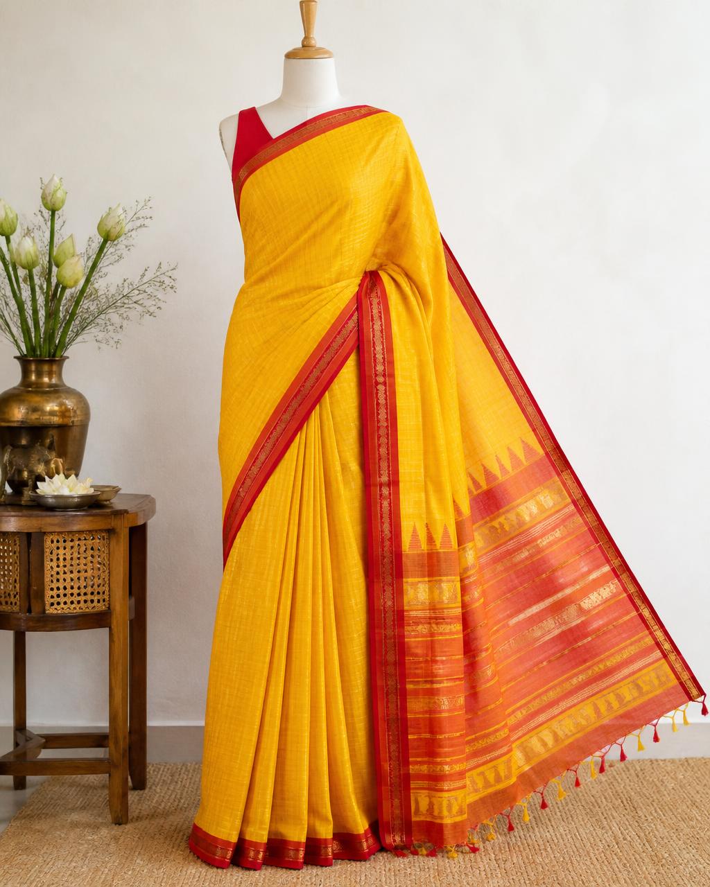Haldi Yellow Handloom