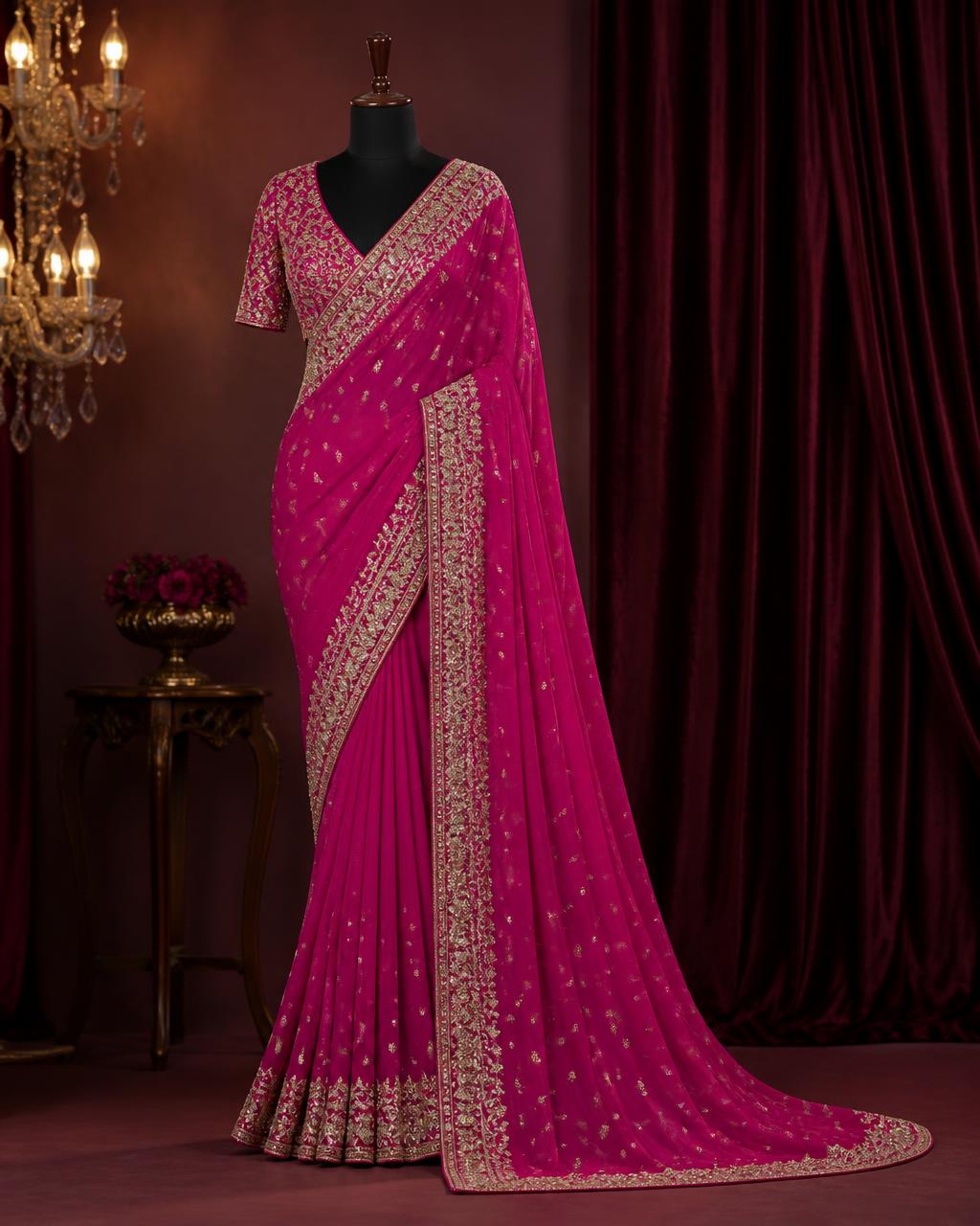 Pastel Jaal Organza